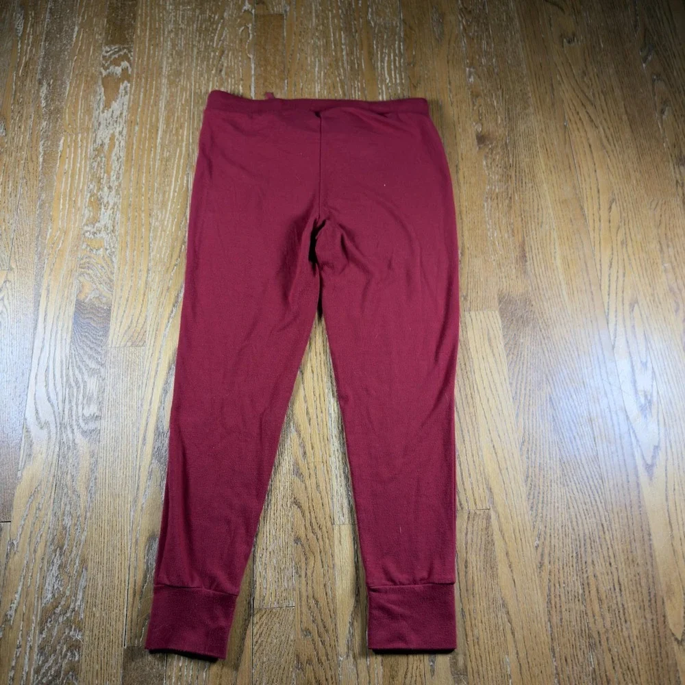 Banana Republic‎ Lounge Pants Mens Medium Red Knit Cuffed Jogger Elastic Waist
